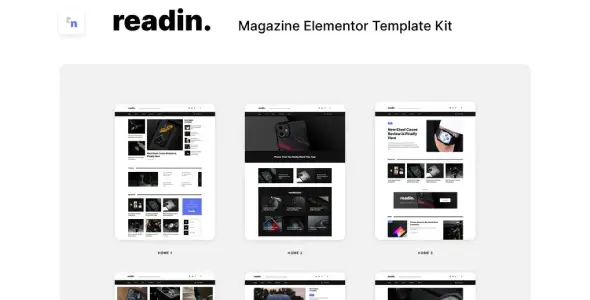 Readin – Blog & Magazine Elementor Template Kit